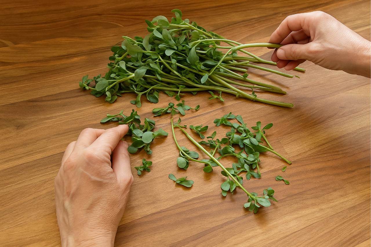 How to Pick Purslane for Eating